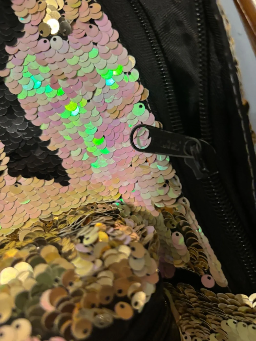 Pink Victoria’s Secret Iridescent Backpack With Laptop Pocket